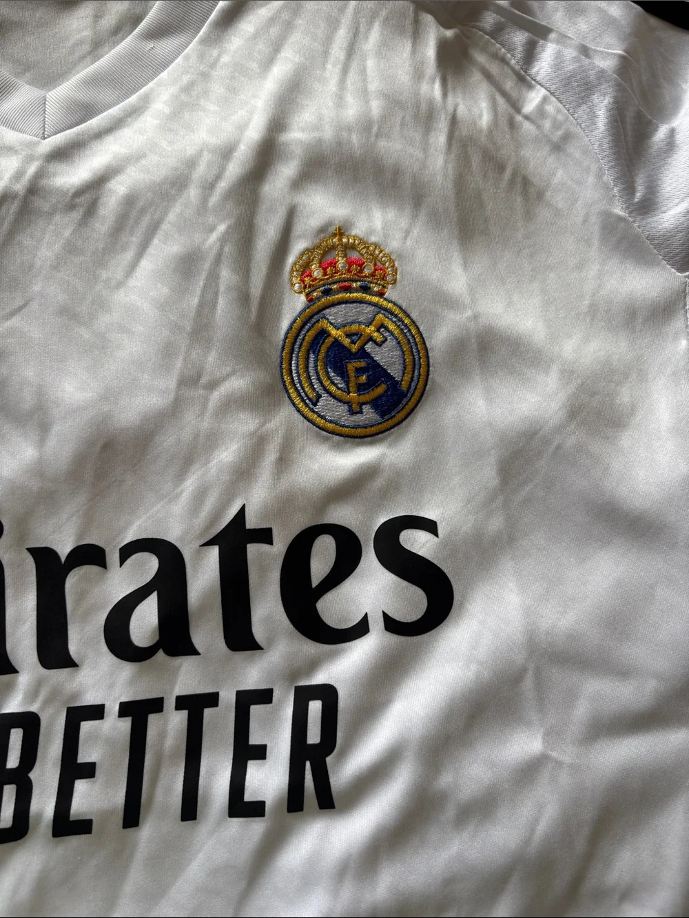 adidas White and Black Real Madrid Home Jersey